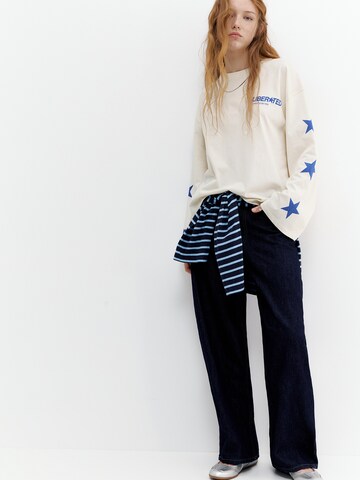 Pull&Bear Shirt 'PACIFIC EMPOWER' in Wit