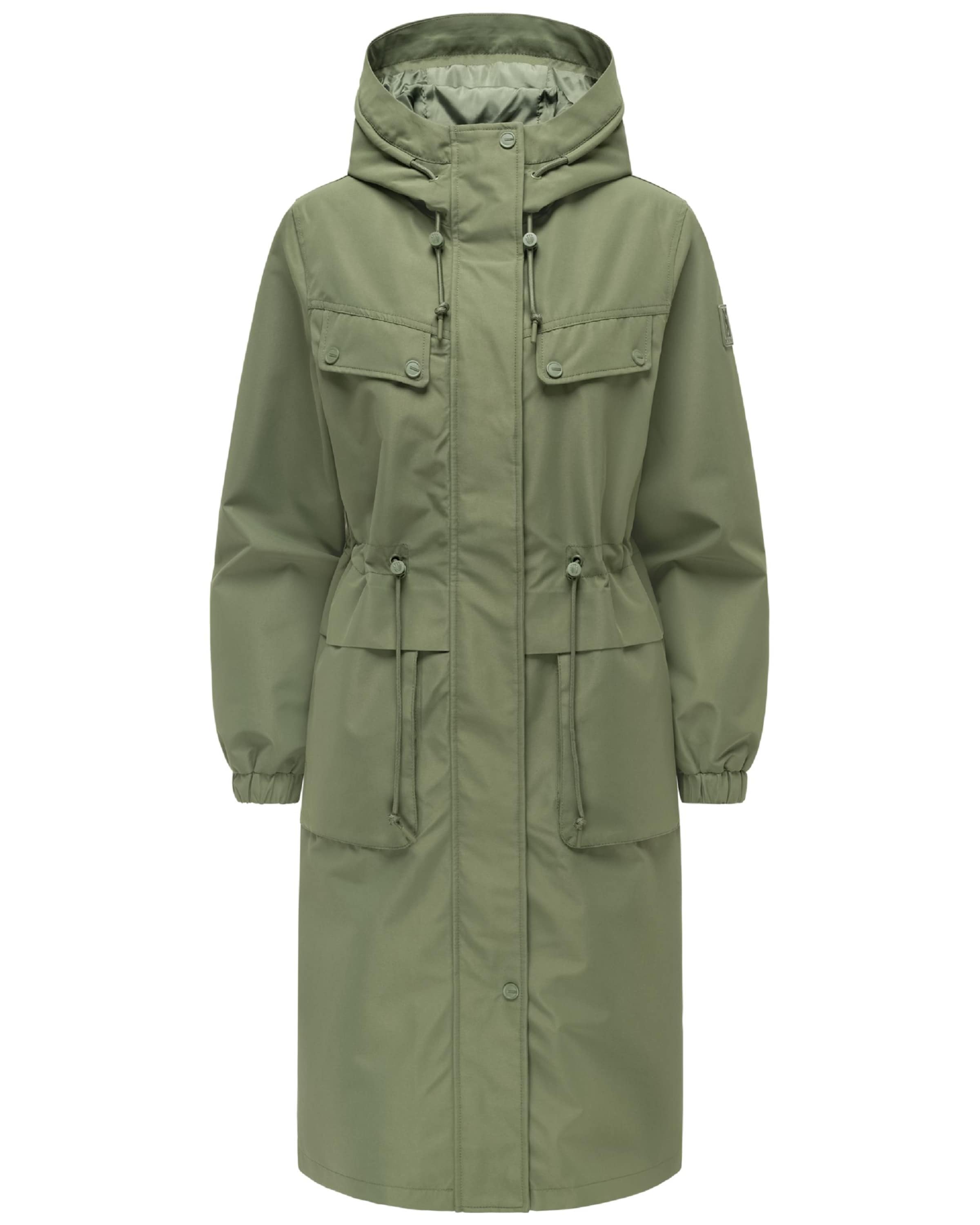 Cappotto di mezza stagione 'Kirschwind 14' di NAVAHOO in verde: frontale