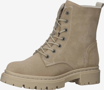 BULLBOXER Schnürstiefelette in Beige: predná strana