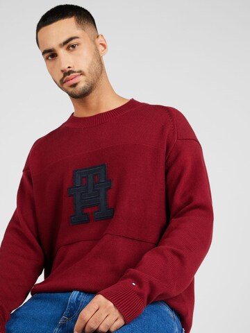 Pull-over TOMMY HILFIGER en rouge