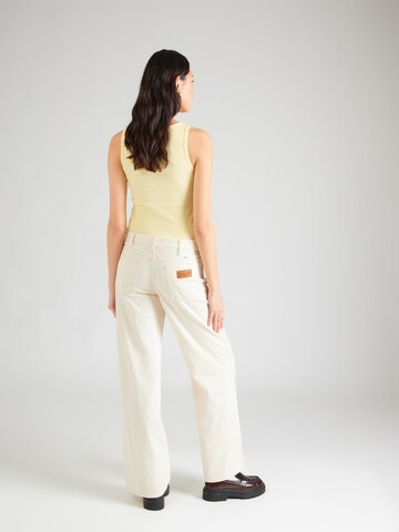 WRANGLER Wide leg Τζιν 'WORLD WIDE' σε μπεζ: πίσω