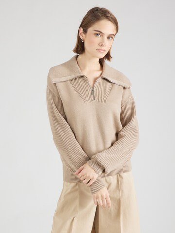 VERO MODA Trui 'VMILISA' in Beige: voorkant