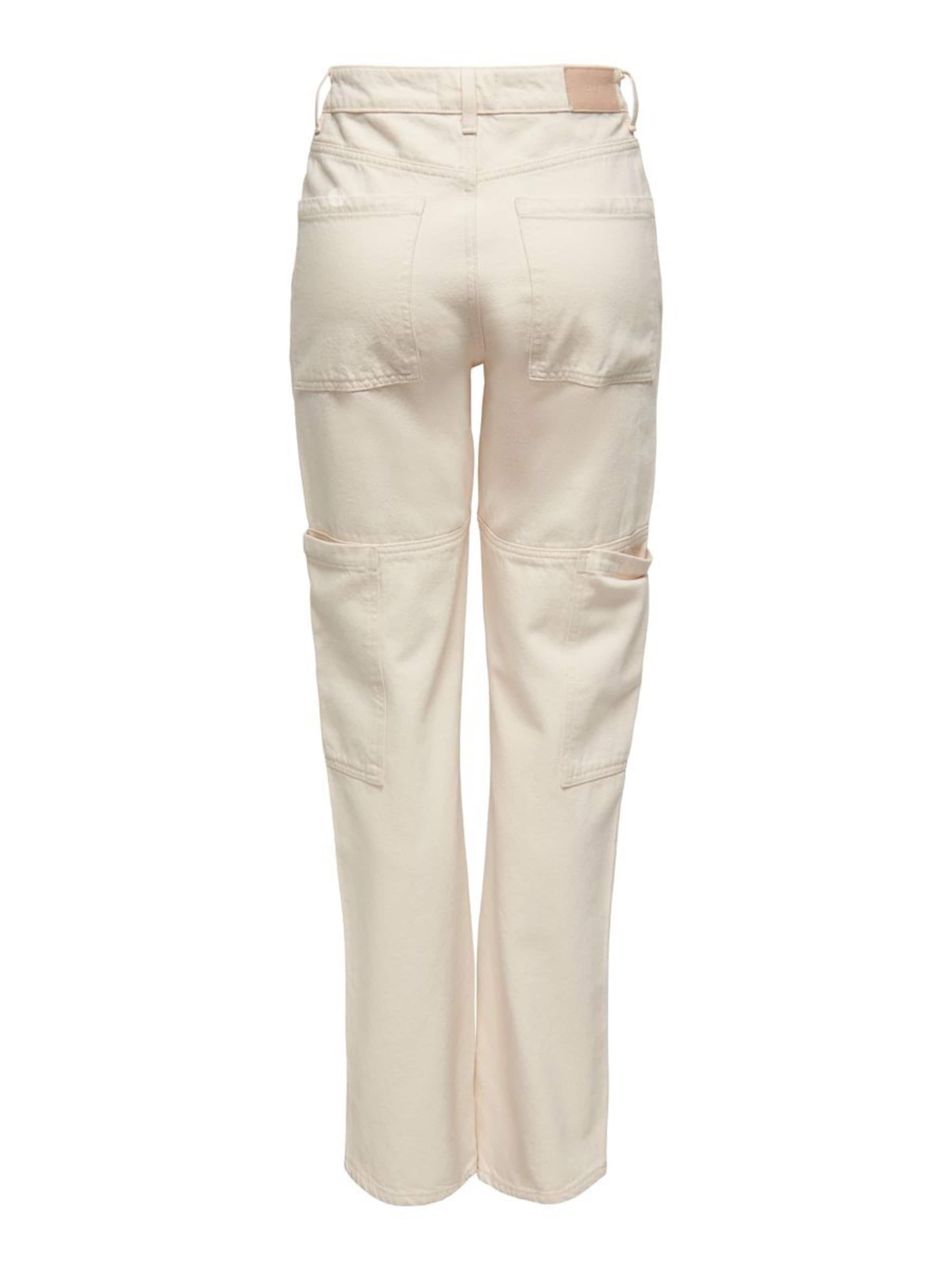 ONLY Loosefit Cargofarkut 'Camille' värissä beige