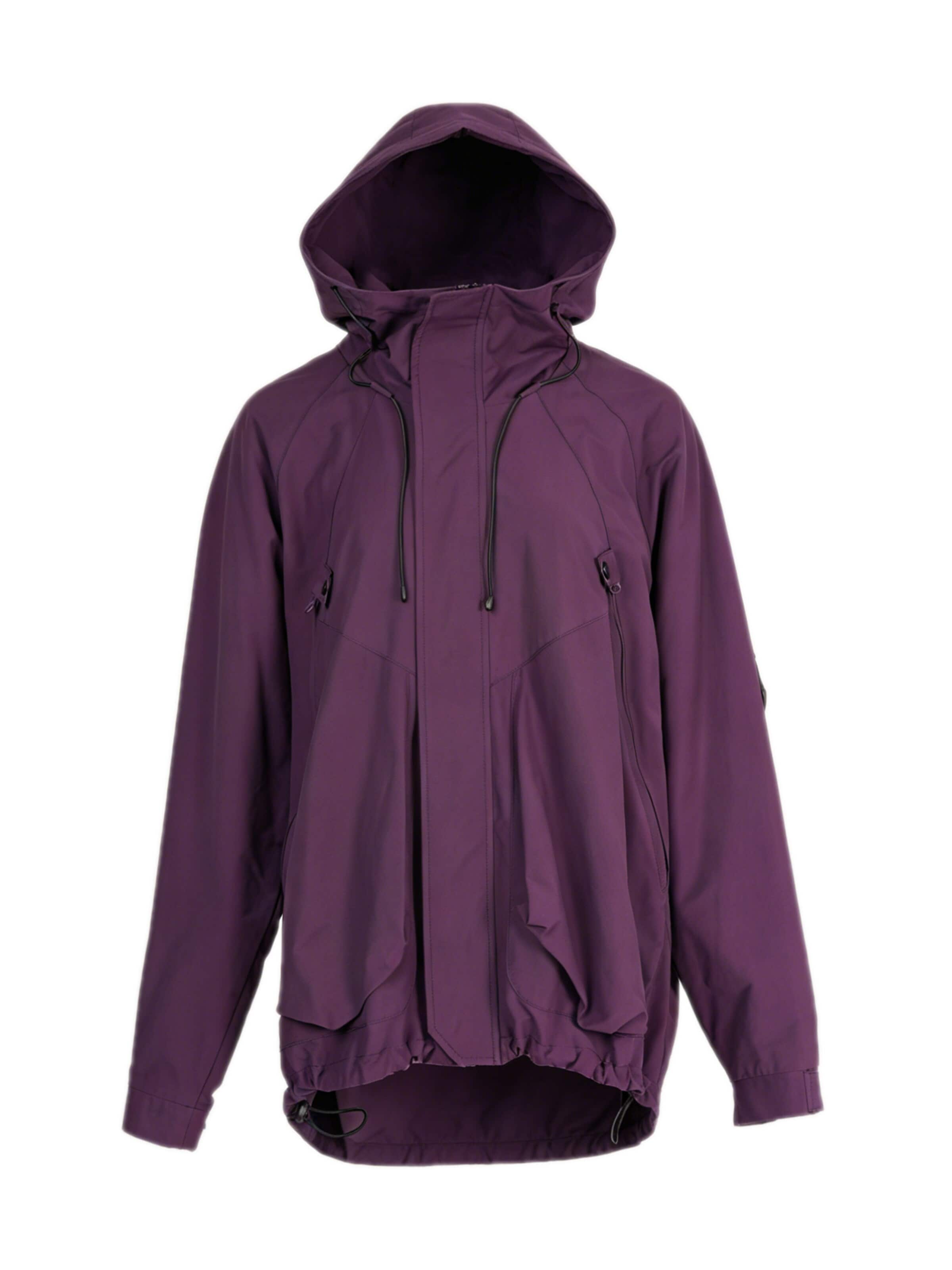yoligex Between-season jacket 'YOLIGEX Wasserdichte Kapuzenjacke Lila Outdoor mit Reißverschluss' in Purple: front