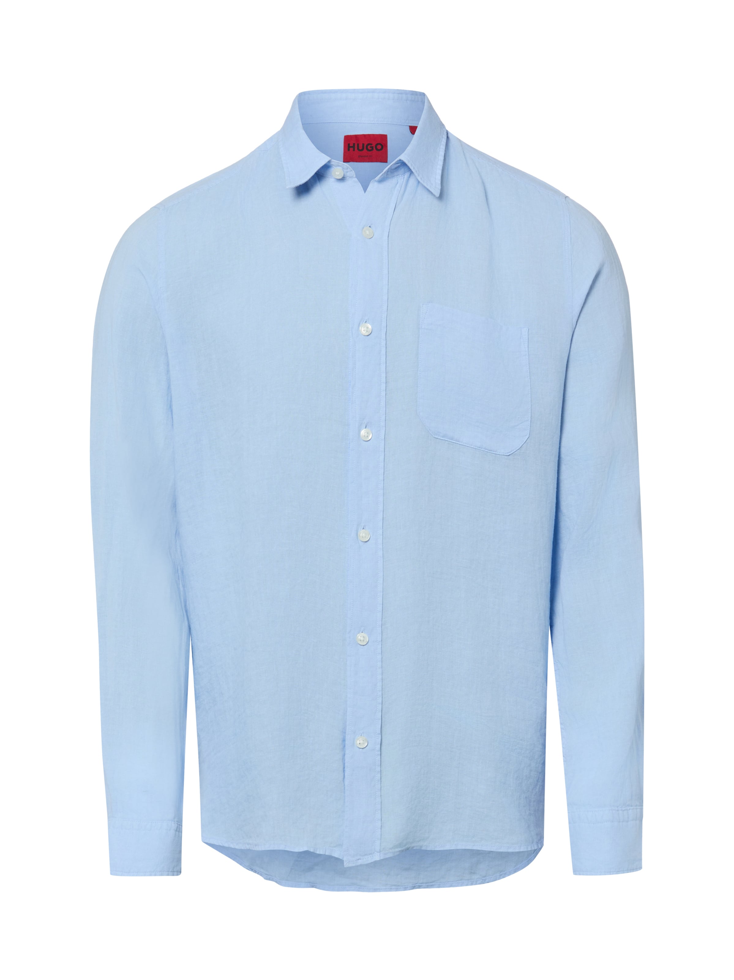 HUGO Regular fit Button Up Shirt 'Ermano' in Blue: front