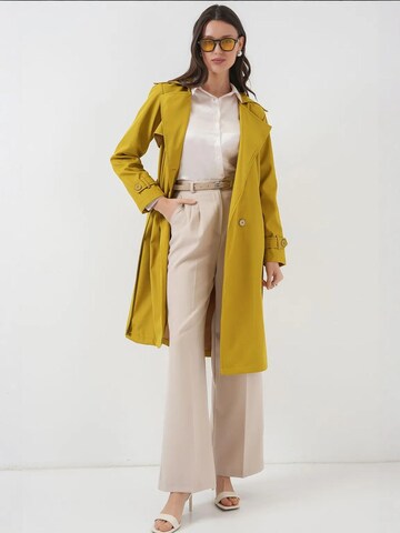 Bigdart - Sobretudo meia-estação em amarelo