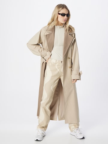 OBJECT Tall Between-seasons coat 'TESSA' in Beige