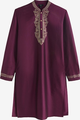 Next Regular Fit Trachten-paita 'Kurta' värissä lila: etupuoli