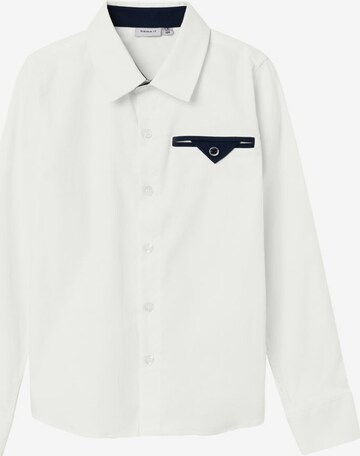 Coupe regular Chemise NAME IT en blanc : devant