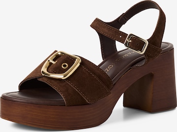 MARCO TOZZI Sandal i brun: framsida