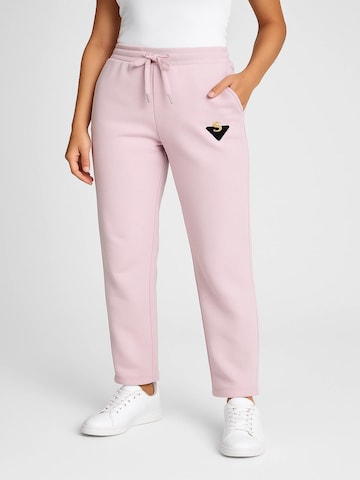 SeVen -ms- by Sven Slim fit Pants in Pink: front