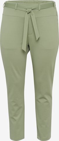 Pantalon 'Jenna' KAFFE CURVE en vert : devant