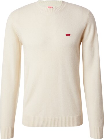 LEVI'S ® Πουλόβερ 'Original Housemark Sweater' σε λευκό: μπροστά