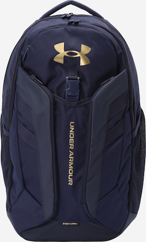 UNDER ARMOUR Sports Backpack 'Hustle' in Blue: front