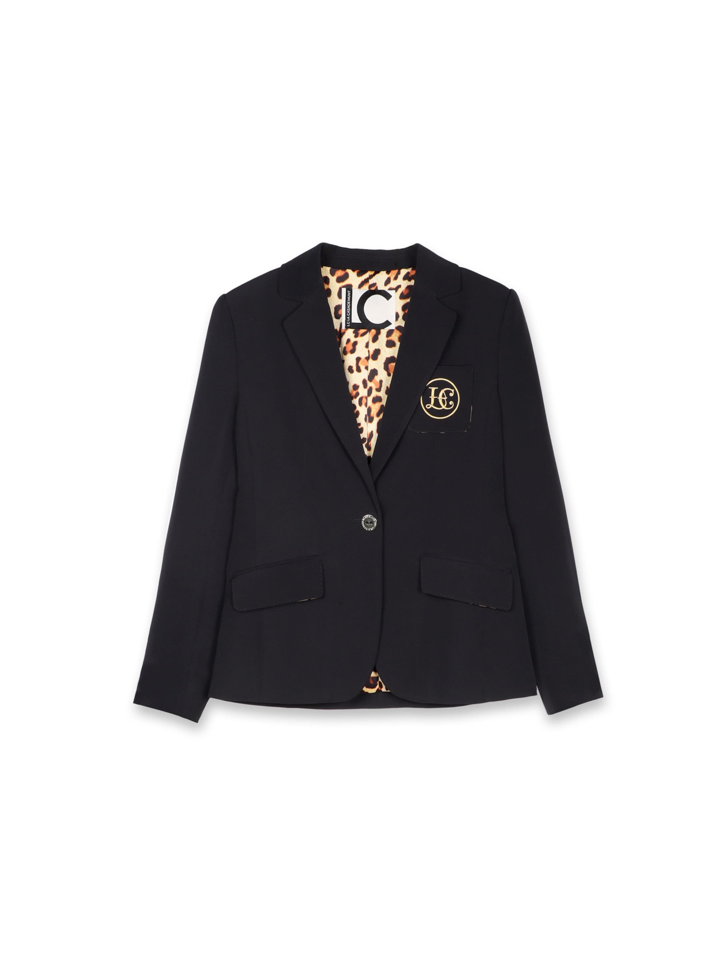 Lola Casademunt Блейзер в Черный: спереди