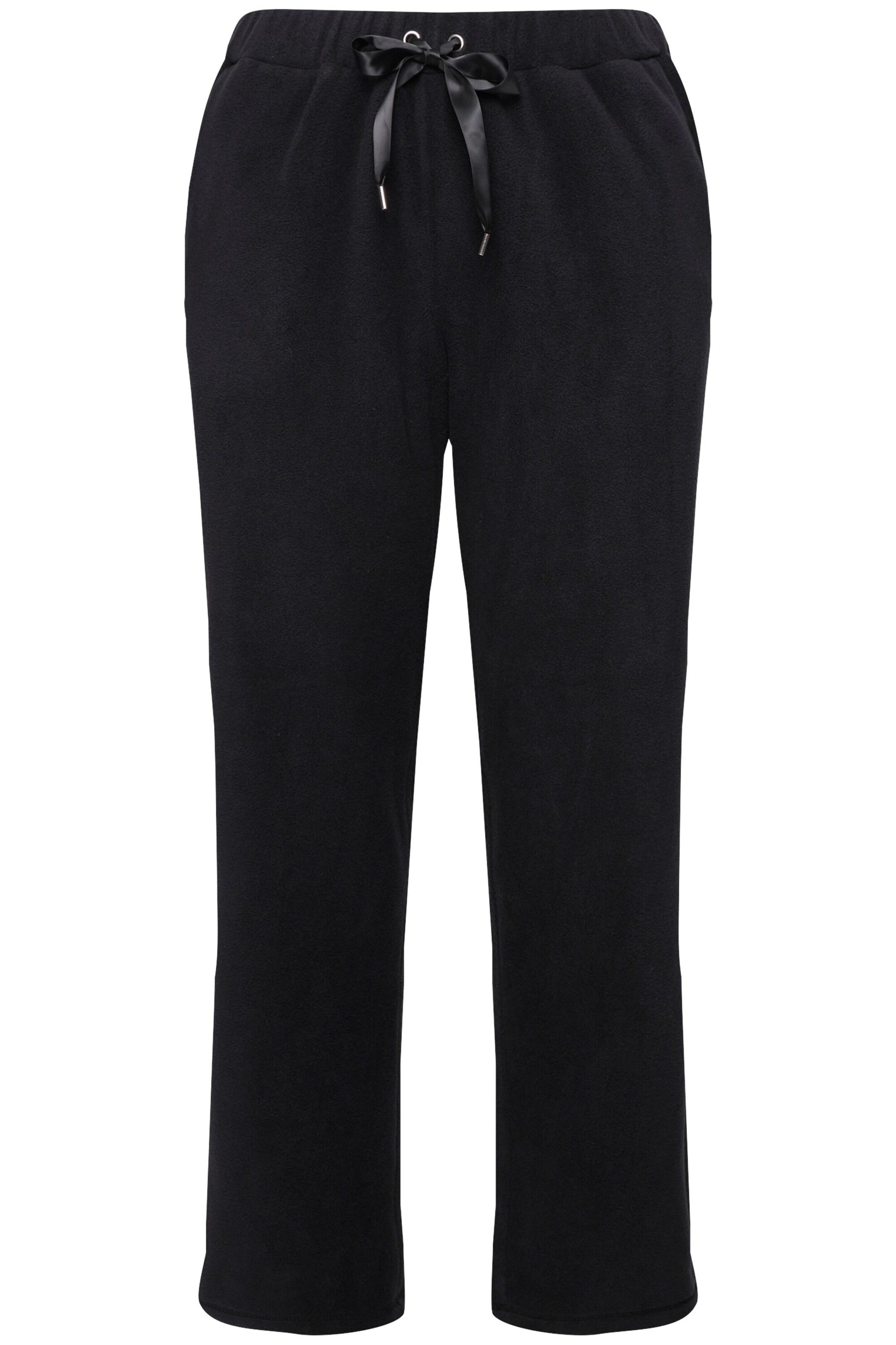 Ulla Popken Regular Hose in Schwarz: Vorderseite