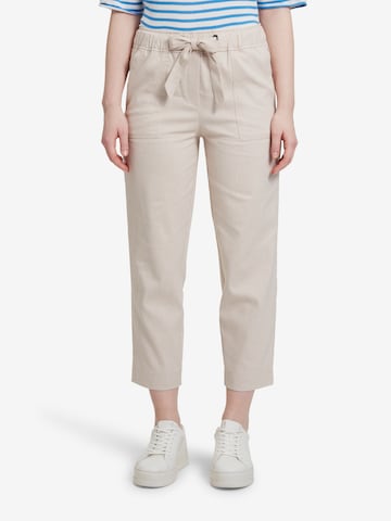 Betty & Co Regular Casual-Hose mit elastischem Bund in Beige: predná strana