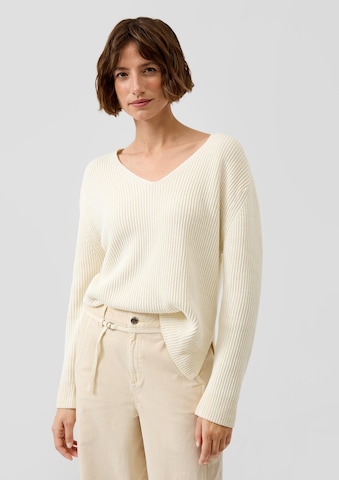 s.Oliver Trui in Beige: voorkant
