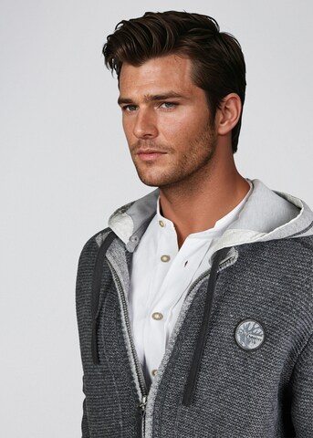 SPIETH & WENSKY Gebreid vest 'Echo' in Grijs