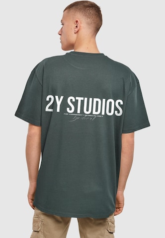 2Y Studios Shirt 'Syndicat' in Groen: voorkant