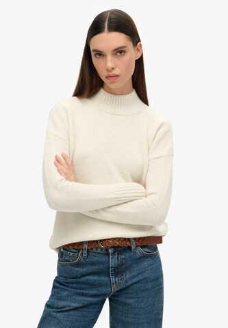 Superdry Sweater 'Essential' in White: front