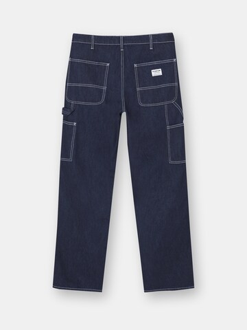 Pull&Bear Loosefit Jeans i blå