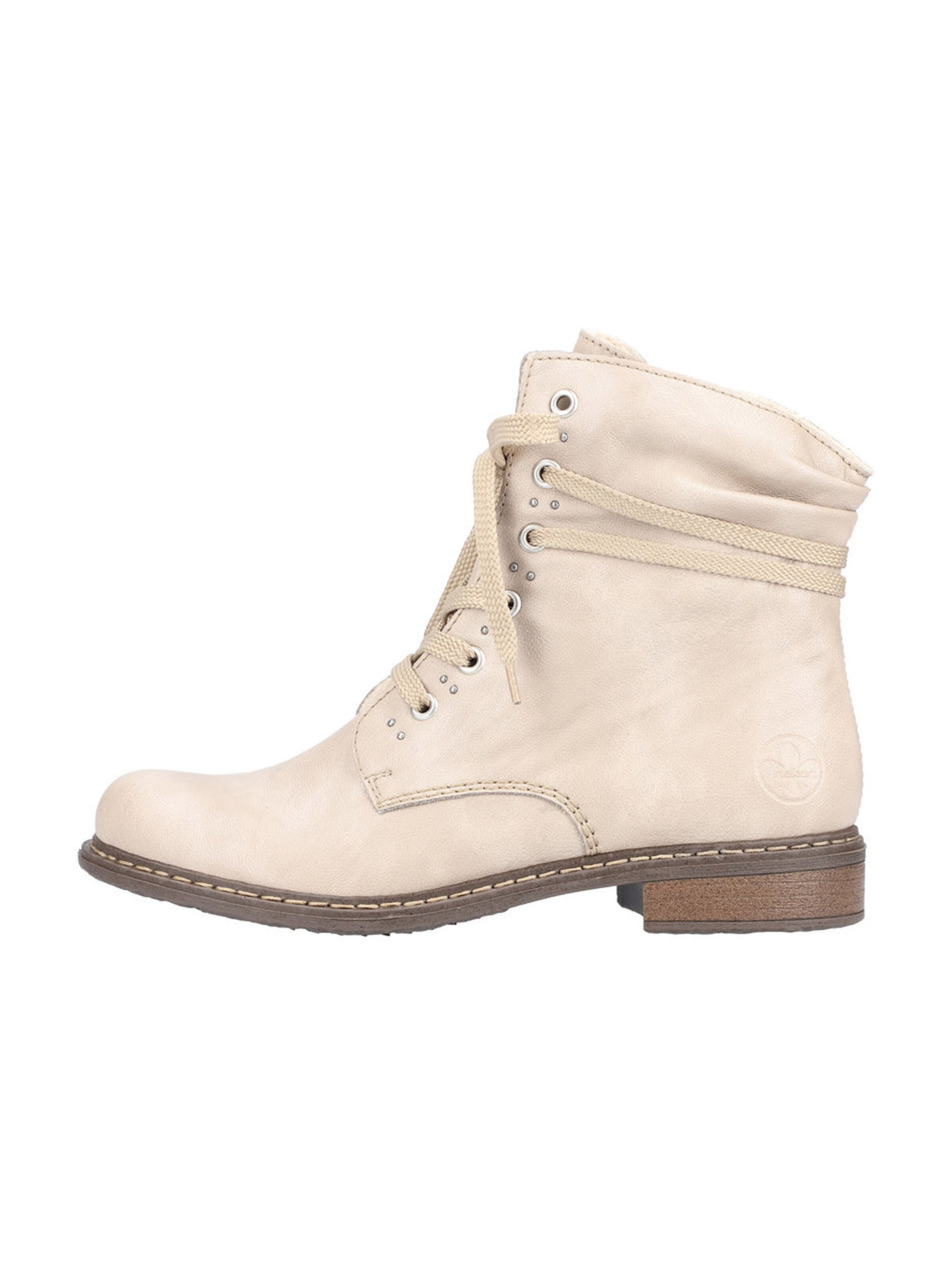 Bottines à lacets Rieker en beige