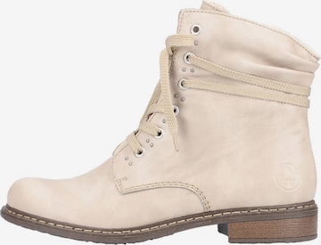 Bottines à lacets Rieker en beige