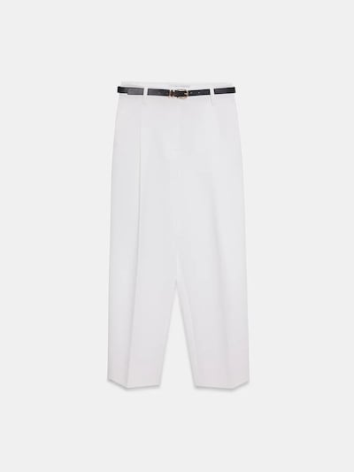 Pantaloni con pieghe in 36 Dilvin di colore nero / bianco, Visualizzazione prodotti