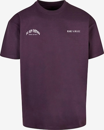T-Shirt 'Barely Awake' Merchcode en violet : devant