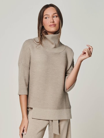 YOU LOOK PERFECT Trui 'BAILEY' in Grijs: voorkant