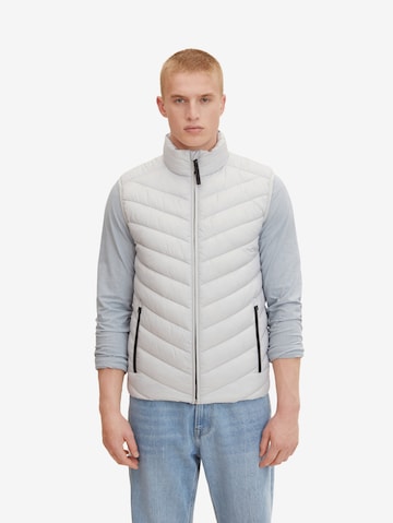 TOM TAILOR Bodywarmer in Grijs: voorkant