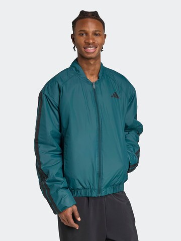 ADIDAS SPORTSWEAR Спортивная куртка 'ESS' в Зеленый: спереди