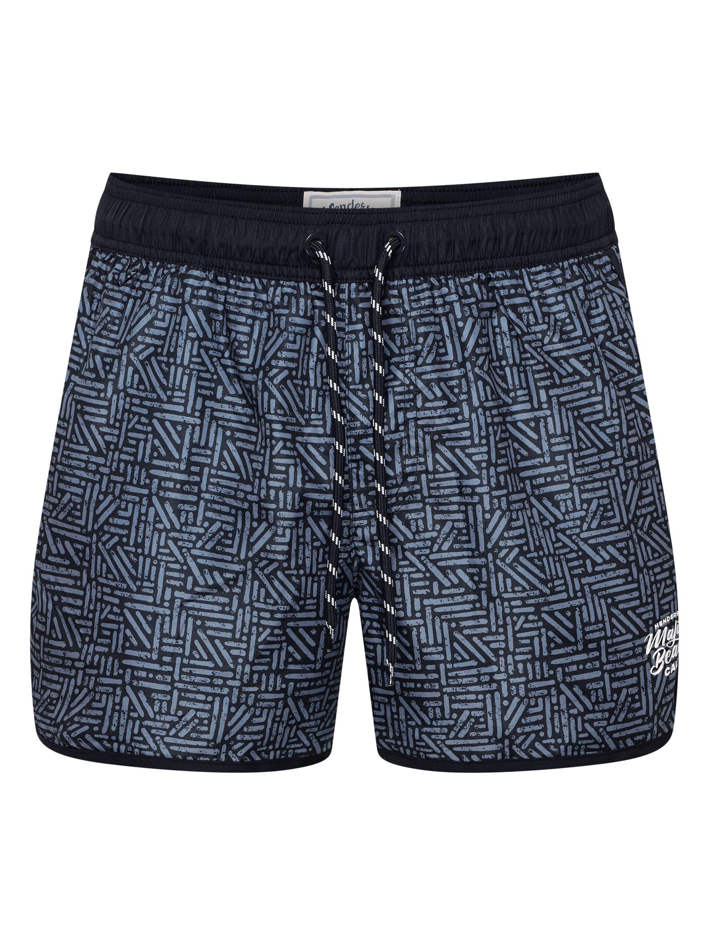 Henderson Badeshorts 'Raw'‌‌‌‌‌‌‌‌‌ in Blau: Vorderseite