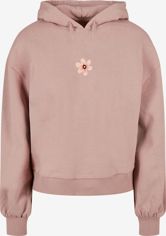 Merchcode Sweatshirt 'Spring - Grow Through 1' in Roze: voorkant