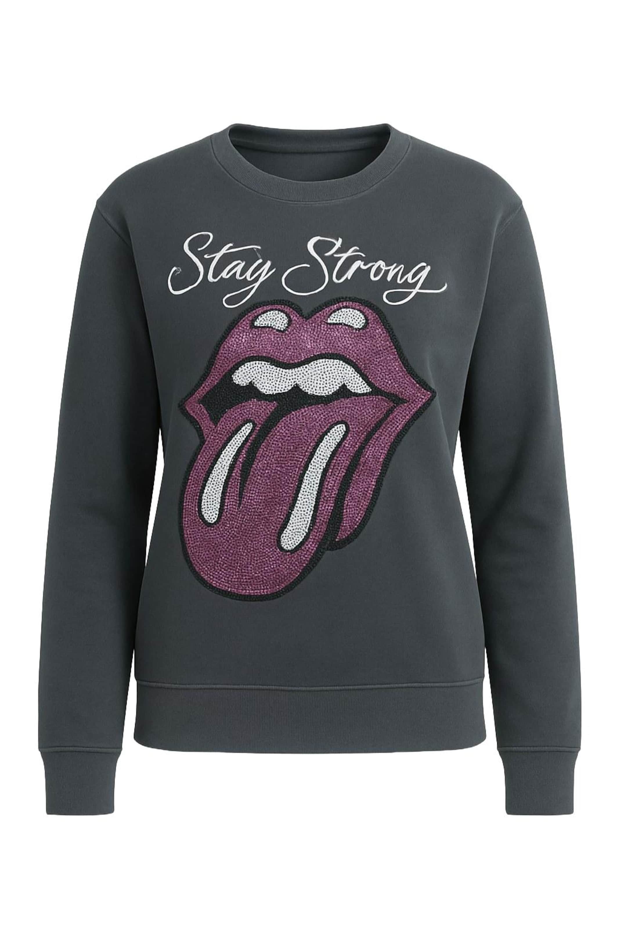 Stil Diva Sweatshirt in Grey: front