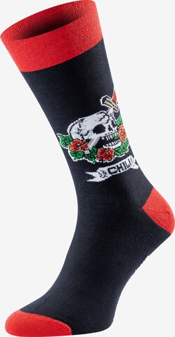 Chili Lifestyle Socks 'Banderole Leisure Socks' in Black: front