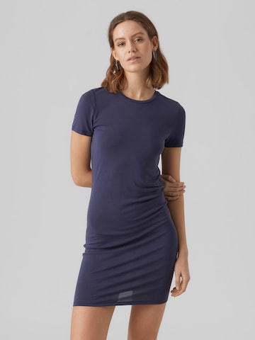 VERO MODA Jurk 'INKA' in Blauw: voorkant