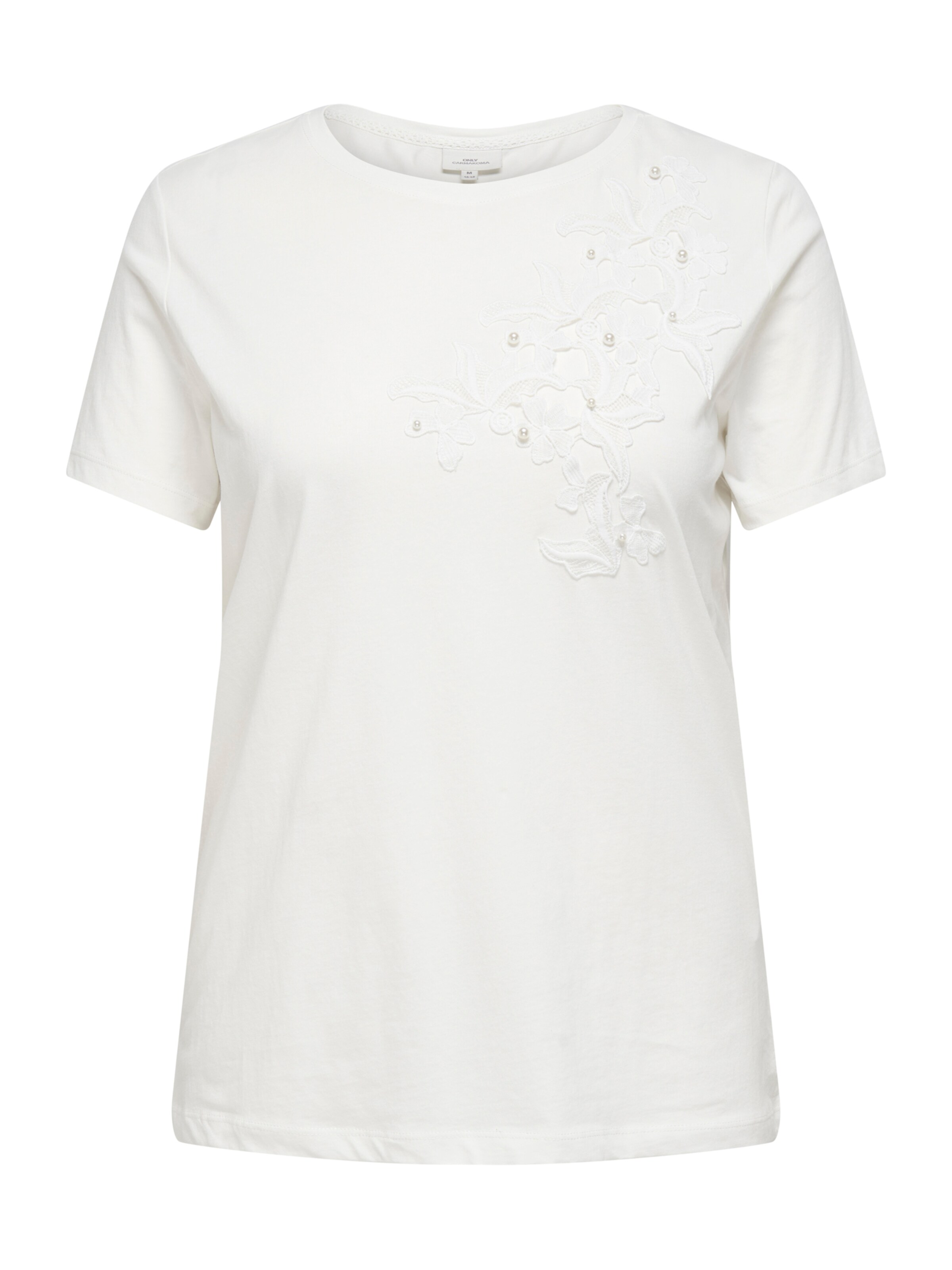 ONLY Carmakoma - Camisa 'CARDANIELLE' em branco: frente