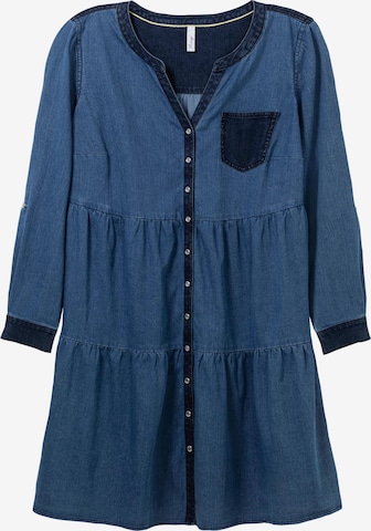 Robe-chemise SHEEGO en bleu : devant