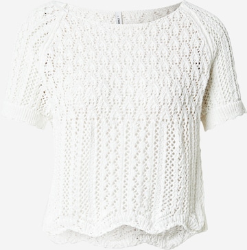 Pull-over 'ONLNola' ONLY en blanc : devant