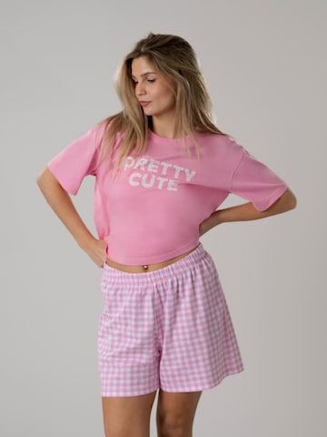 LEAFLETIC Shorty 'Leafletic Women’s Nightwear set' in Pink
