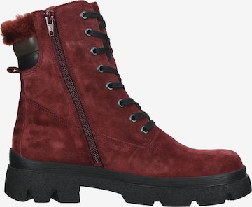 THINK! Lace-Up Ankle Boots in Red