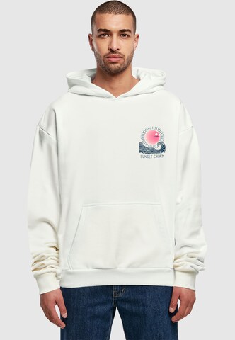 Sweat-shirt 'Sunset Charm' Merchcode en blanc : devant