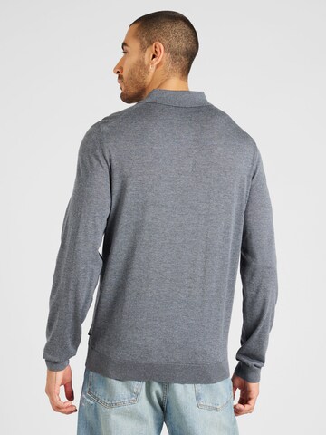 BOSS Пуловер 'Lancione' в сиво