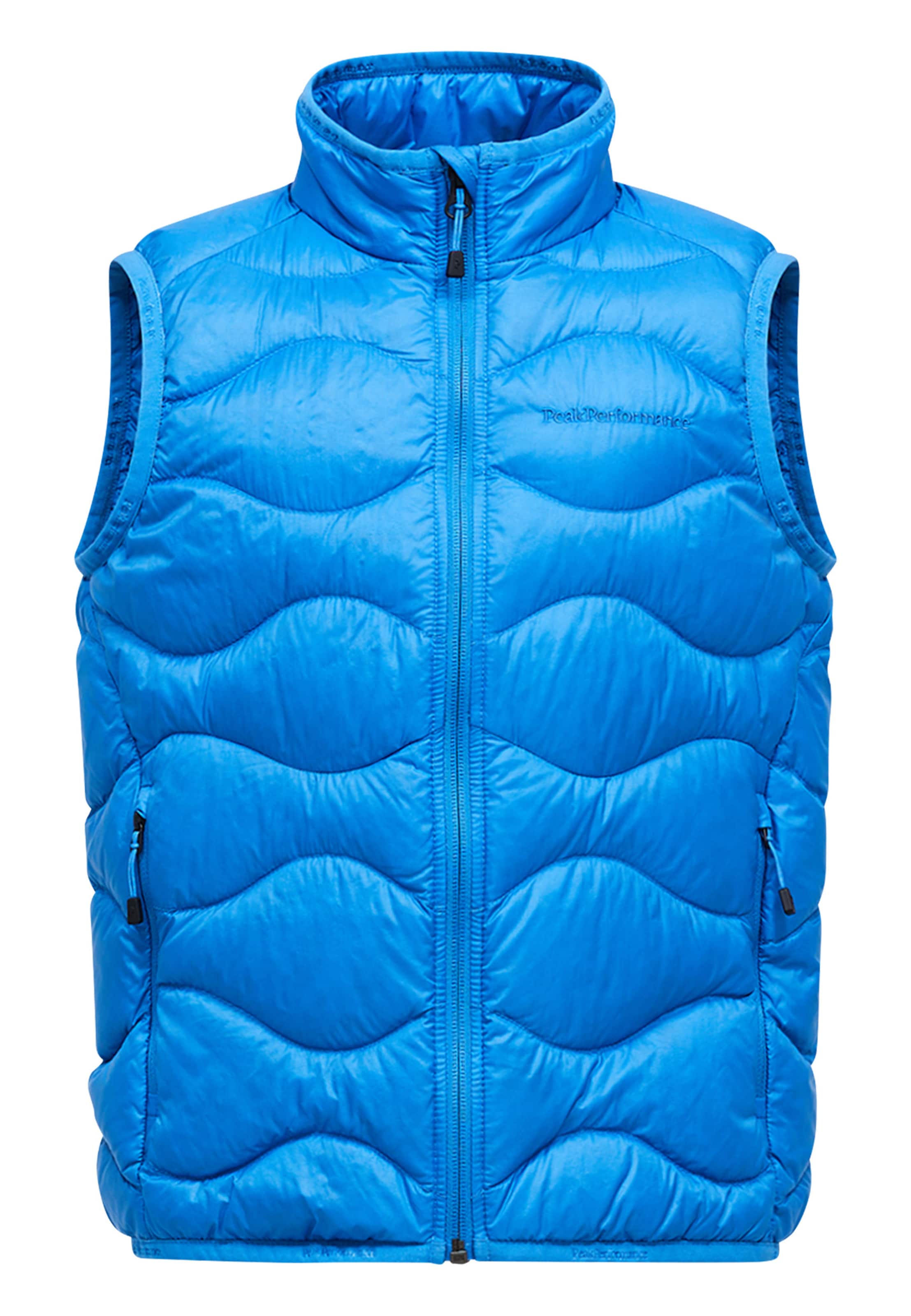 Gilet PEAK PERFORMANCE en bleu : devant