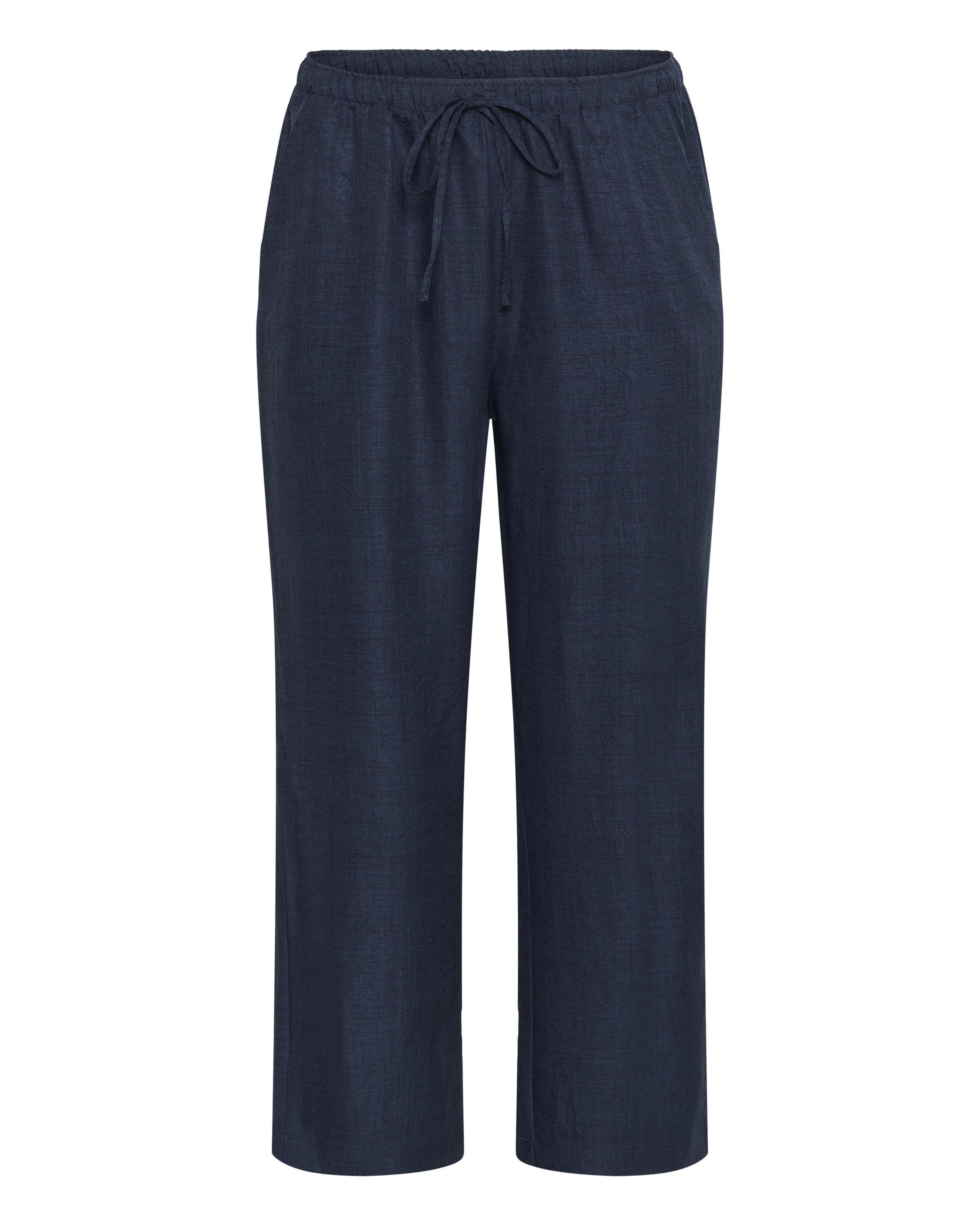 KAFFE CURVE Loose fit Pants 'Ellie' in Blue: front