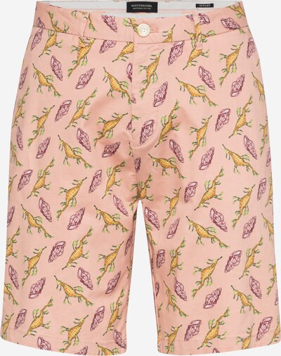 Pantaloni eleganți 'STUART' SCOTCH & SODA pe galben închis / verde / roz zmeură / roșu deschis, Vizualizare produs