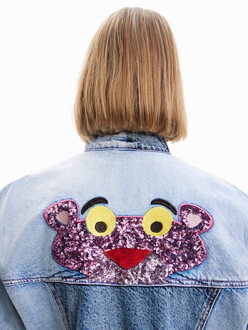 Desigual Between-Season Jacket 'Pink Panther' in Blue