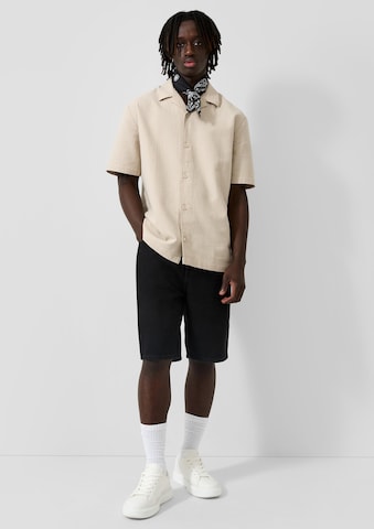 QS Regular Fit Hemd in Beige
